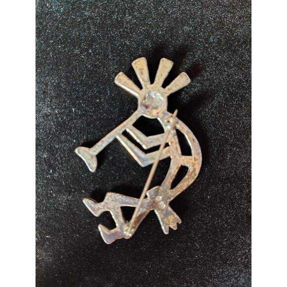 Vtg CS 925 Mexico Sterling Kokopelli Brooch Tested Signed Flute Dancer 2" 12.59 - Picture 2 of 9